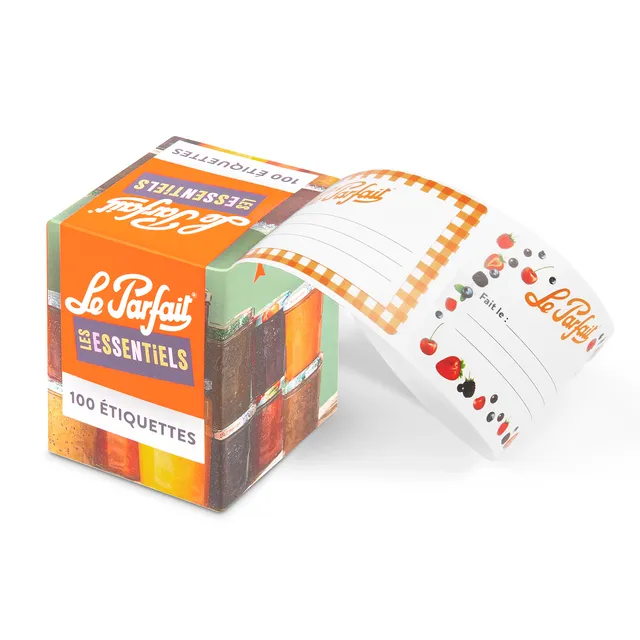rouleau-de-100-tiquettes-adh-sives-le-parfait-les-essentiels image 1