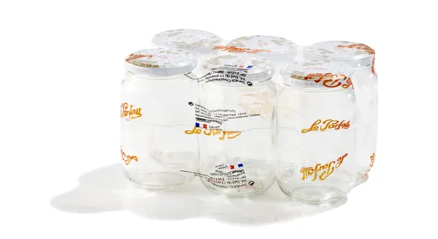 lot-de-6-pots-miel-le-parfait-212-ml-385-ml-750-ml-avec-couvercles-m-tal image 1