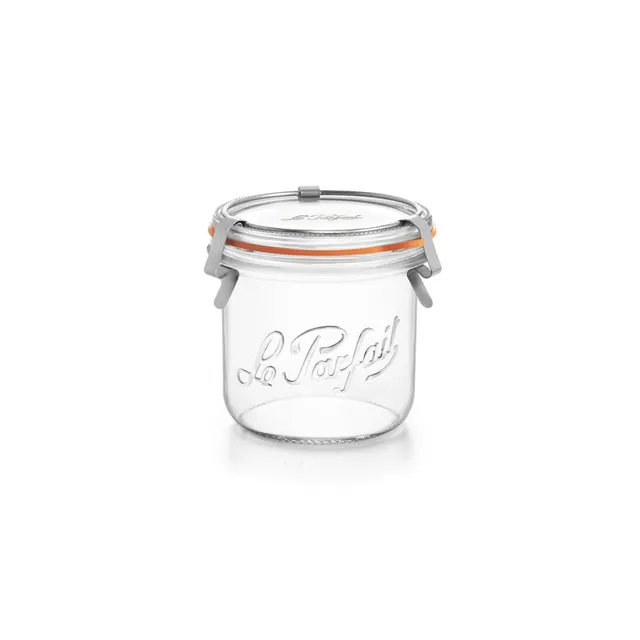 bocal-en-verre-bistrot-le-parfait-avec-grille-capacit-au-choix image 1