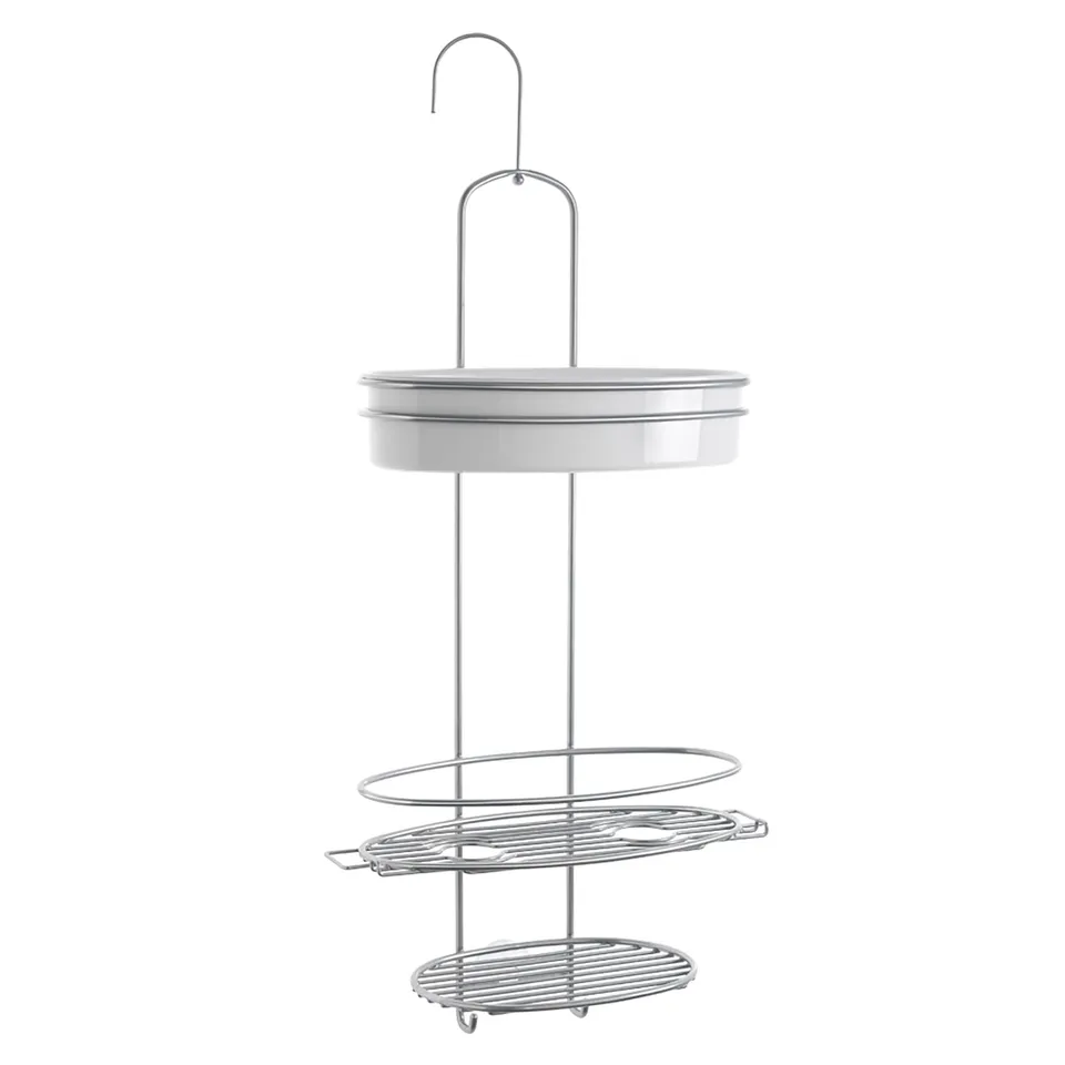 metaltex-orbit-tag-re-de-douche-acier-inoxydable-3-niveaux-avec-crochet image 1