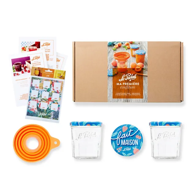kit-my-first-jams-le-parfait-3-pots-confiture-324ml-avec-entonnoir-tiquettes-et- image 1