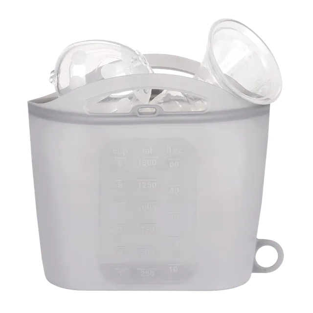 haakaa-sac-st-rilisateur-micro-ondes-en-silicone-1500-ml-avec-cuiseur-vapeur image 1
