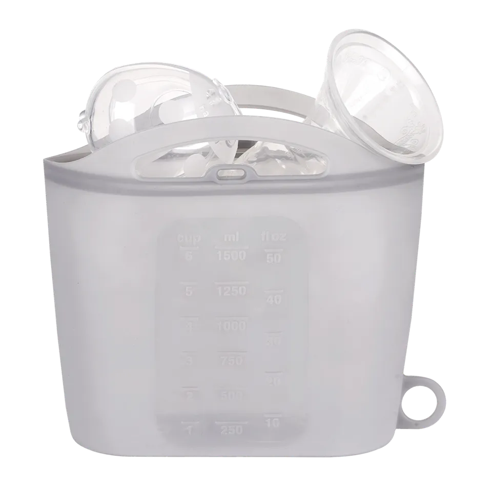 haakaa-sac-st-rilisateur-micro-ondes-en-silicone-1500-ml-avec-cuiseur-vapeur image 1