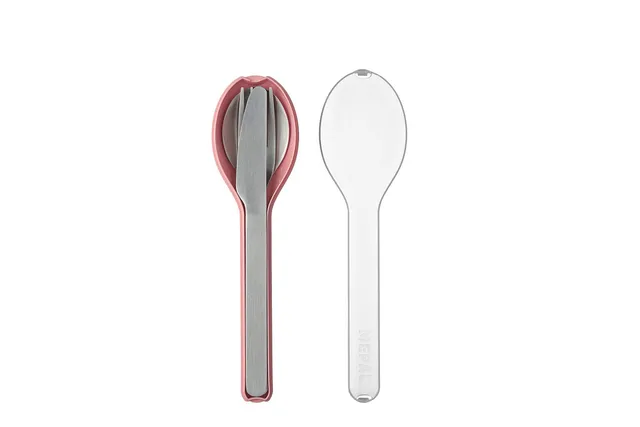 mepal-ellipse-set-de-couverts-3-pi-ces-avec-tui-de-voyage-acier-inoxydable-nordi image 1