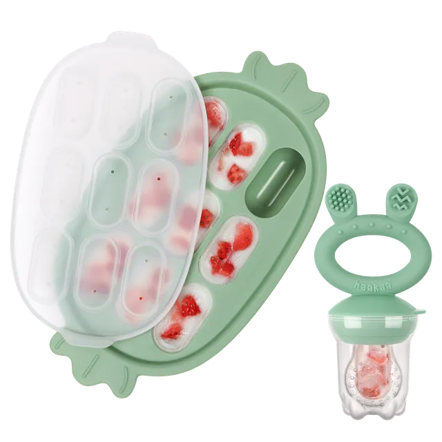 set-haakaa-fresh-food-feeder-et-plateau-de-d-gustation-en-silicone image 1