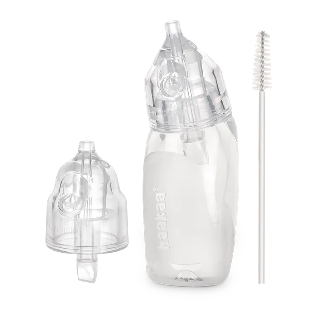 haakaa-mouche-b-b-manchot-en-silicone-aspirateur-nasal-manuel-avec-2-embouts image 1
