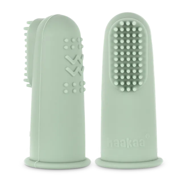 haakaa-brosse-dents-doigtier-en-silicone-pour-b-b-lot-de-2-tailles image 1