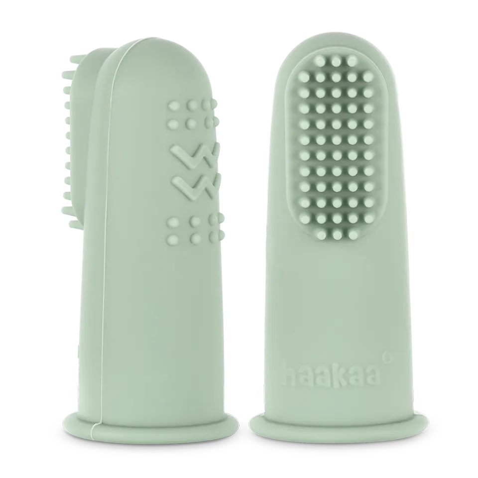 haakaa-brosse-dents-doigtier-en-silicone-pour-b-b-lot-de-2-tailles image 1