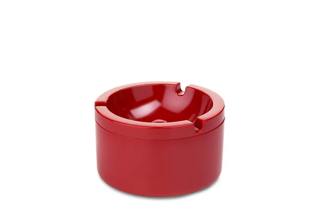 mepal-cendrier-avec-couvercle-anti-odeur-luna-rouge-m-lamine-10-x-6-x-10-cm image 1