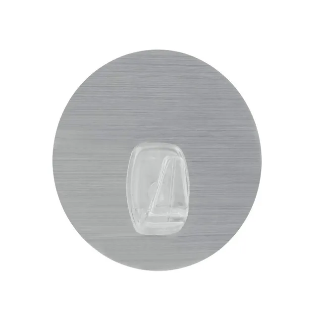 metaltex-crochet-statique-sans-colle-u-fix-plastique-caoutchouc-argent-8-5-cm image 1