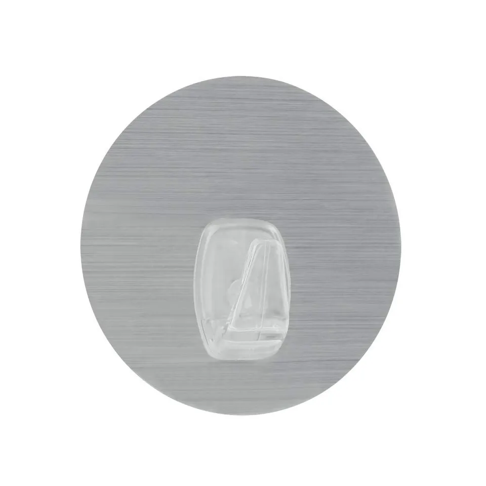metaltex-crochet-statique-sans-colle-u-fix-plastique-caoutchouc-argent-8-5-cm image 1