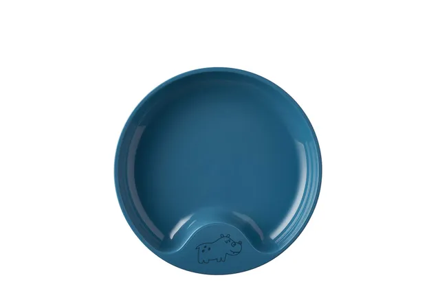 mepal-assiette-d-apprentissage-mio-pour-b-b-inclinaison-deep-blue image 1