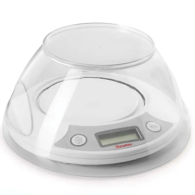metaltex-balance-de-cuisine-digitale-avec-bol-amovible-5-kg-2-5-l image 1