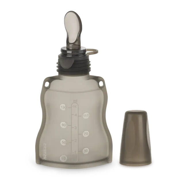 poche-alimentaire-en-silicone-haakaa-avec-cuill-re-130-ml image 1