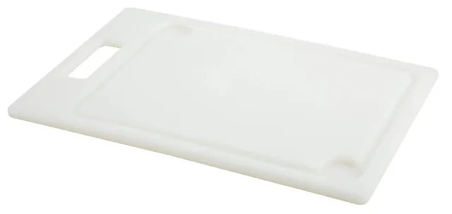 metaltex-569238-planche-d-couper-en-poly-thyl-ne-avec-rigole-28x39x1-1-cm-blanc image 1