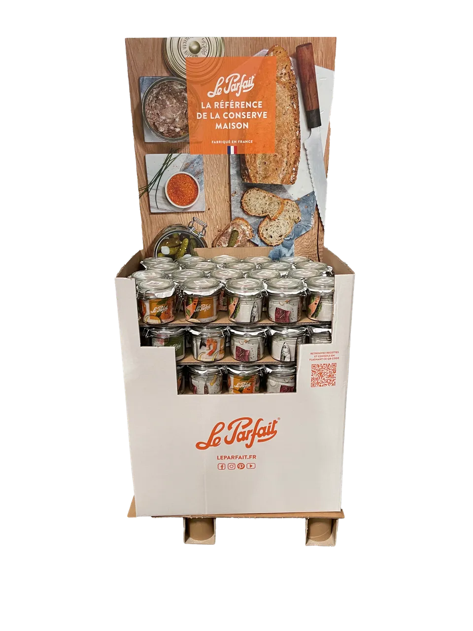 carton-de-100-terrines-le-parfait-super-350g-pour-st-rilisation image 1