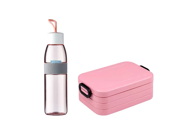 mepal-ensemble-panier-repas-take-a-break-midi-bouteille-ellipse-500-ml-nordic-pi image 1