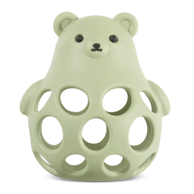 anneau-de-dentition-3-en-1-ours-en-silicone-haakaa image 1