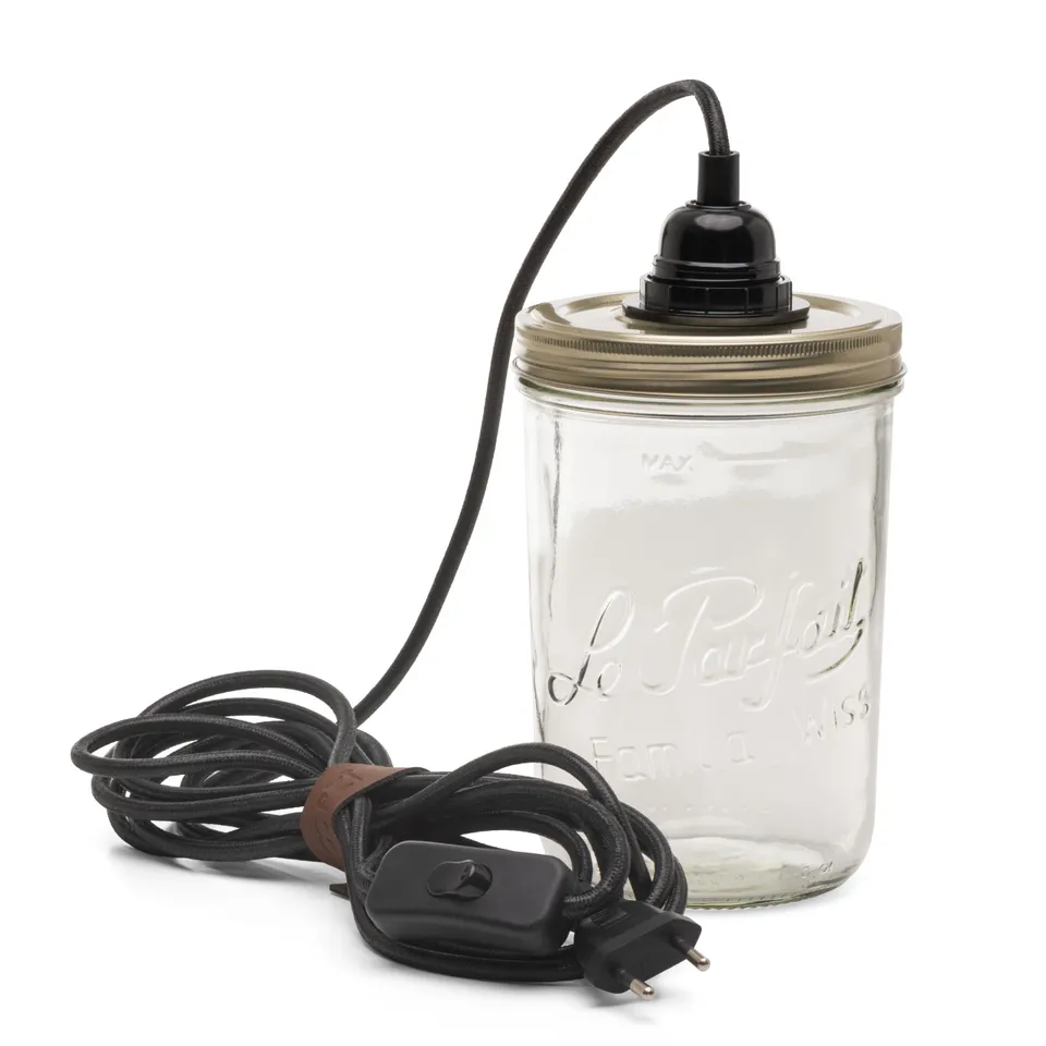 lampe-bocal-le-parfait-x-hoopzi-kit-complet-bocal-lampe-c-ble-douille image 1
