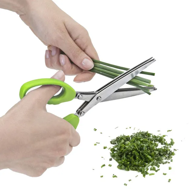 metaltex-ciseaux-herbes-multifonctions-3-lames-en-inox-avec-manche-ergonomique-a image 1