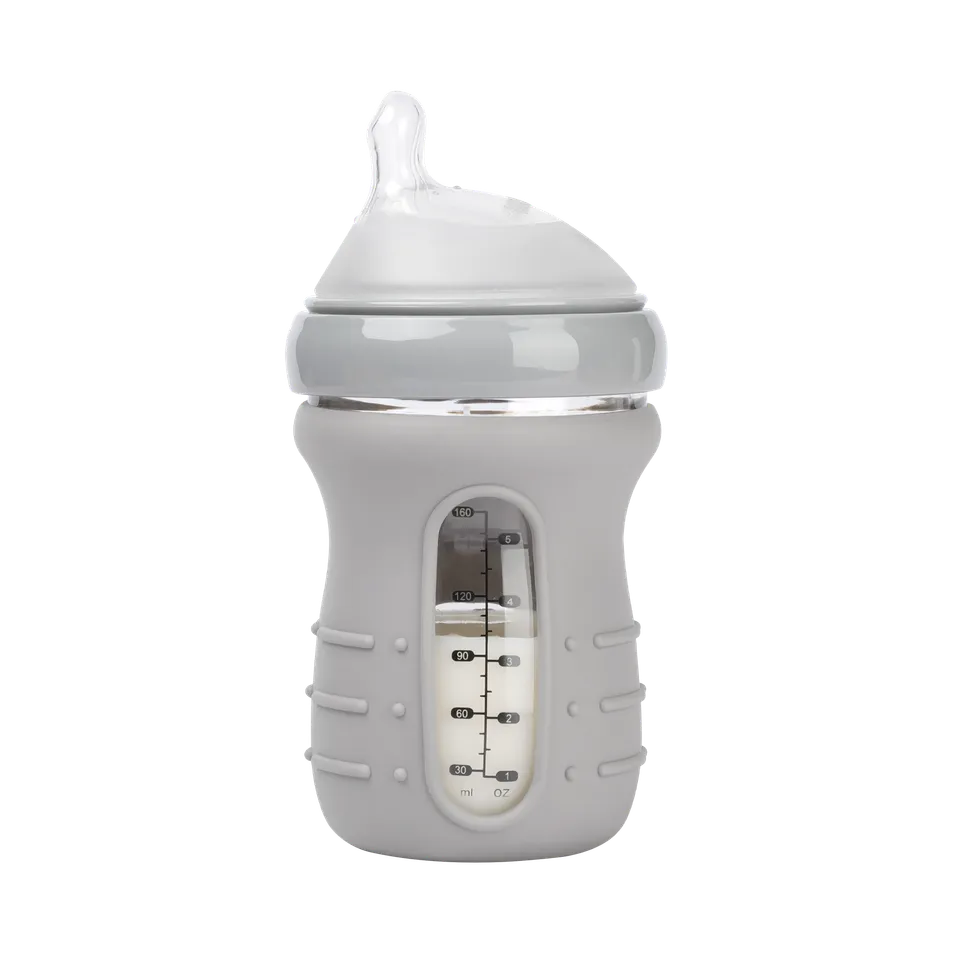haakaa-housse-de-protection-en-silicone-pour-biberon-en-verre image 1