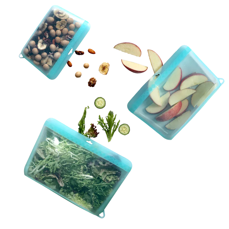 sachets-de-conservation-en-silicone-haakaa-dot-seal-lot-de-3-tailles image 1