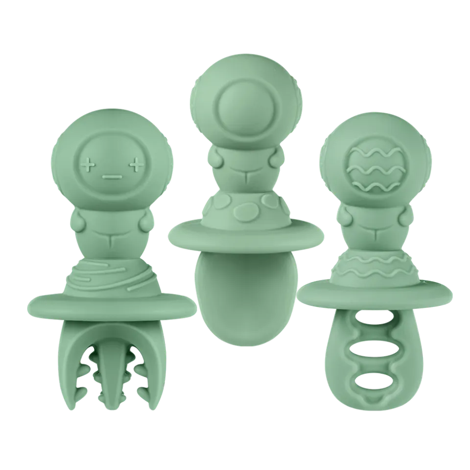 haakaa-ensemble-de-couverts-en-silicone-pour-b-b-astronaute image 1