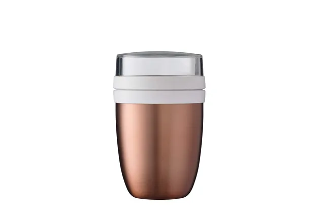 mepal-ellipse-panier-repas-isotherme-avec-compartiments-500-200-ml-rose-gold image 1