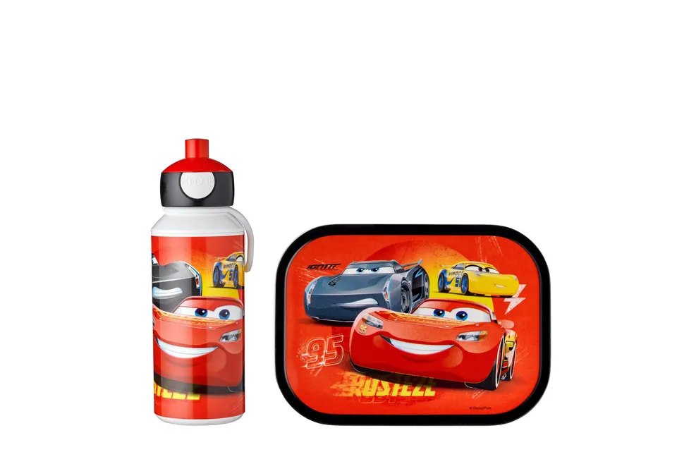 mepal-campus-set-d-jeuner-enfant-cars-bouteille-pop-up-400-ml-lunch-box-750-ml image 1