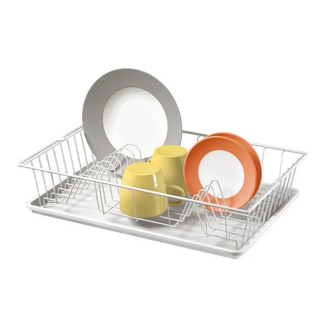 metaltex-gouttoir-vaisselle-2-niveaux-avec-plateau-48x30-cm-germatex-made-in-ita image 1