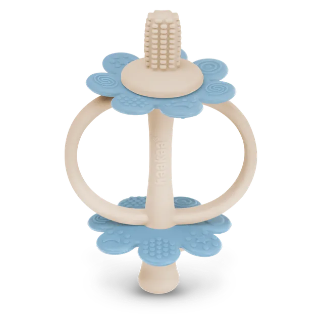 anneau-de-dentition-en-silicone-haakaa-twin-flower image 1