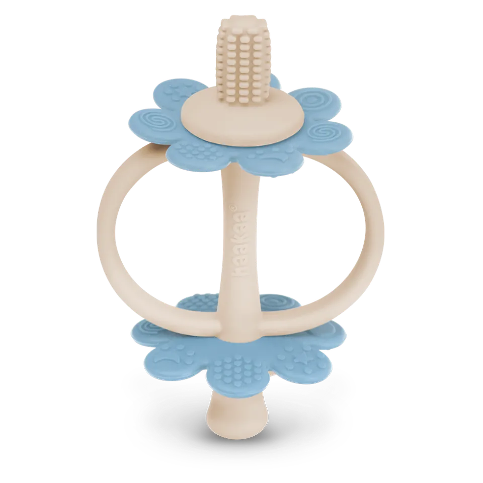 anneau-de-dentition-en-silicone-haakaa-twin-flower image 1