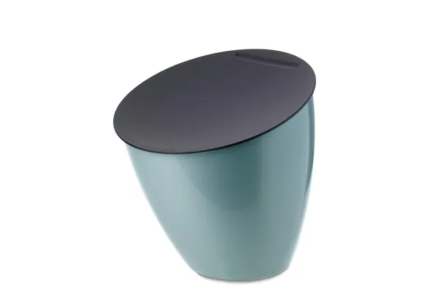 mepal-poubelle-de-cuisine-calypso-avec-couvercle-2200-ml-sans-sac-vert-nordic-la image 1