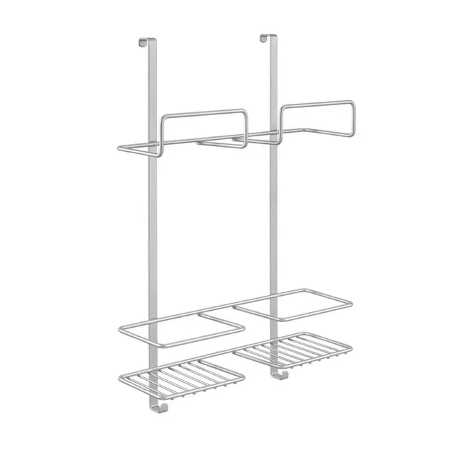 metaltex-broomy-crochet-de-porte-acier-inoxydable-argent-30-x-12-x-46-cm-support image 1