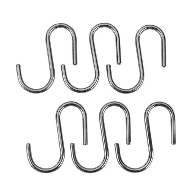 lot-de-6-crochets-metaltex-lonardo-en-acier-chrom-pour-tringles-rideau image 1