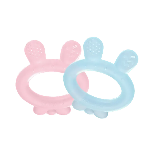 haakaa-anneau-de-dentition-en-silicone-oreilles-de-lapin image 1