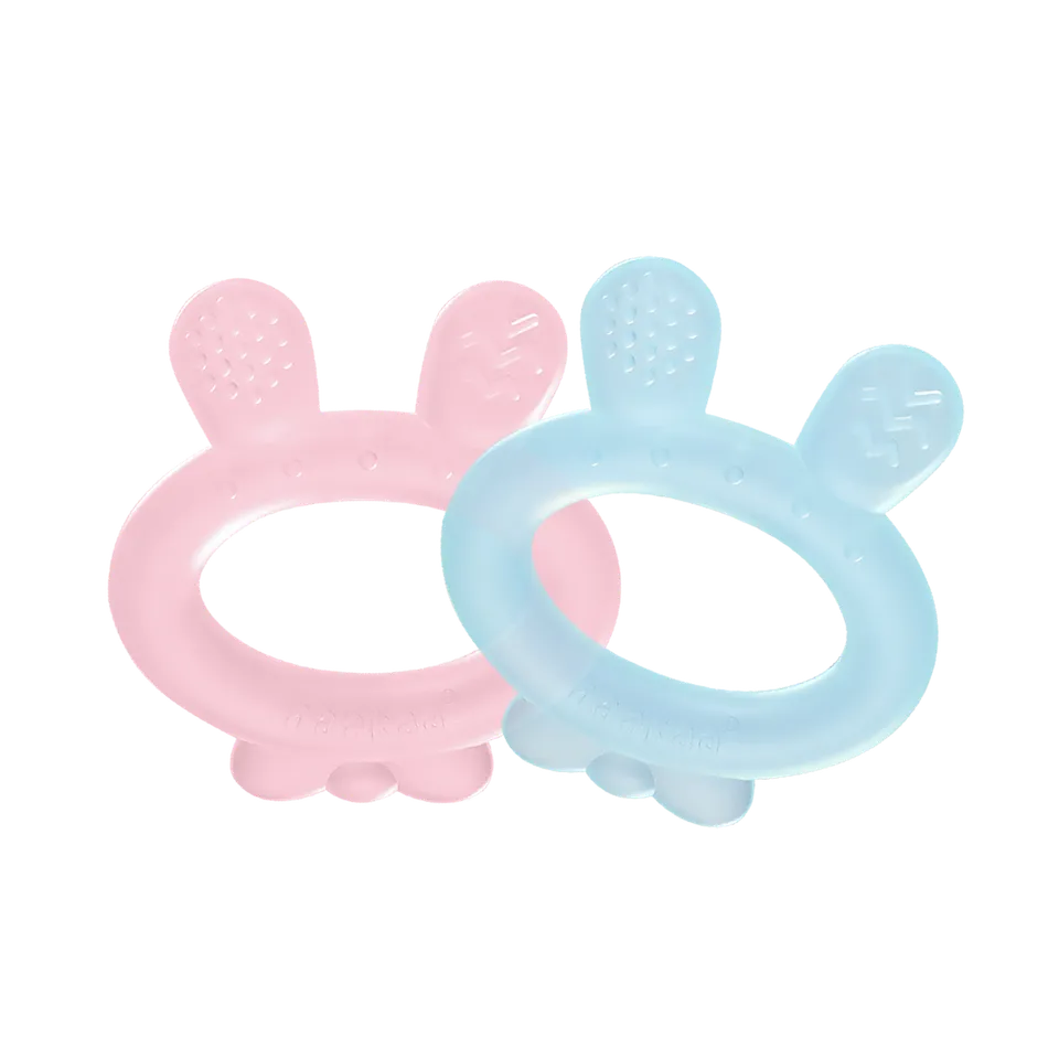 haakaa-anneau-de-dentition-en-silicone-oreilles-de-lapin image 1