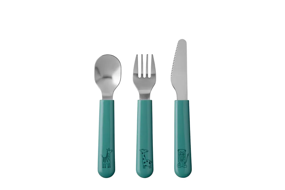 mepal-mio-couverts-enfant-3-pi-ces-inox-fourchette-couteau-cuill-re-pour-b-b-d-s image 1