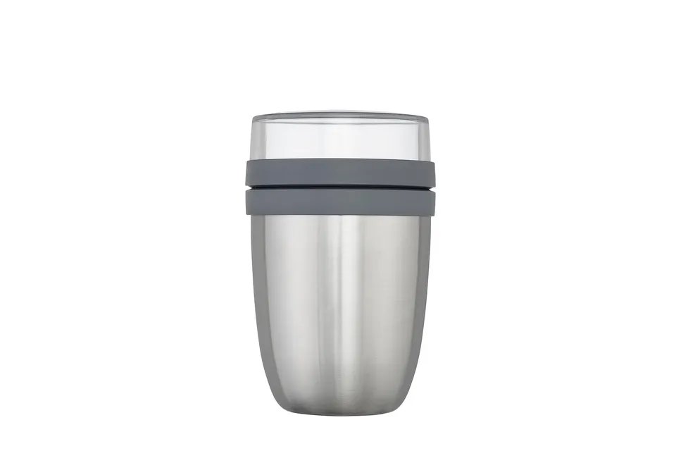 mepal-ellipse-panier-repas-isotherme-500-ml-tasse-thermo-double-compartiment-nat image 1