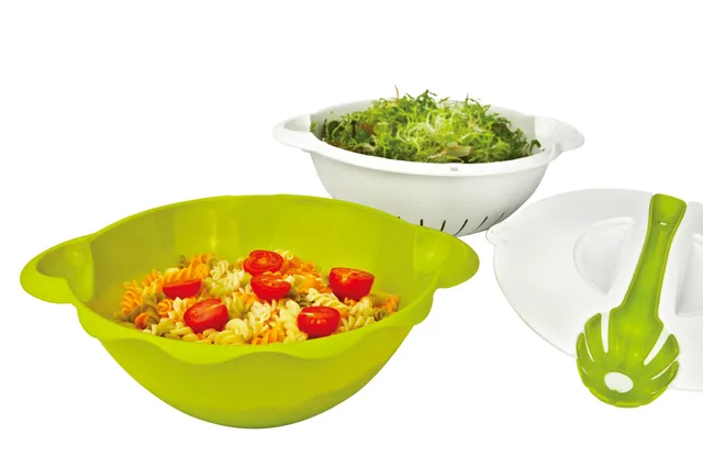 metaltex-ensemble-saladier-passoire-cuill-re-spaghetti-avec-couvercle-plastique- image 1