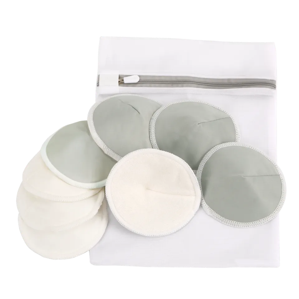 haakaa-set-de-8-coussinets-d-allaitement-lavables-en-bambou image 1