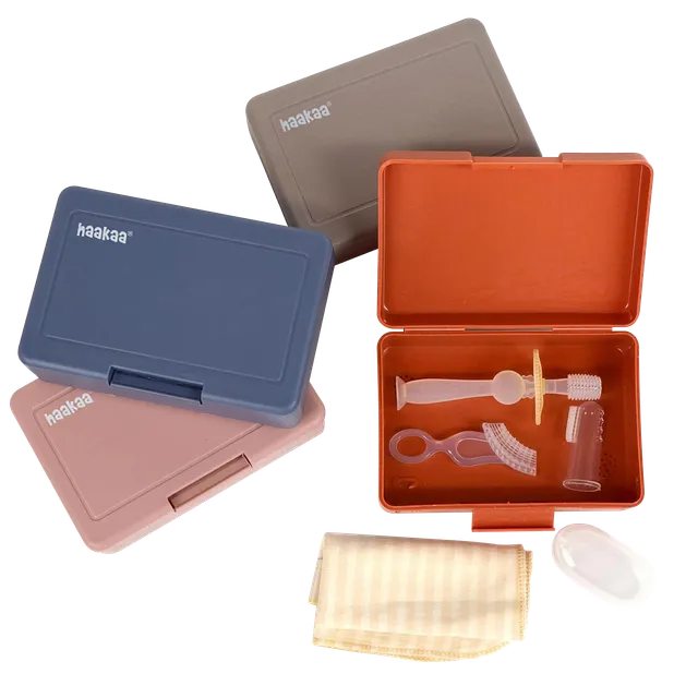 set-de-soins-buccaux-enfant-haakaa-brosse-dents-et-gencives image 1