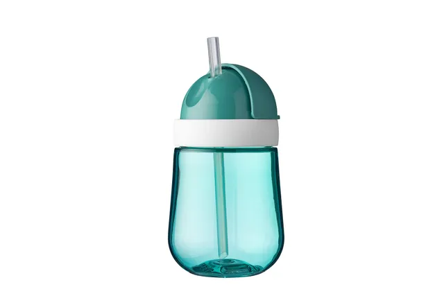 mepal-gobelet-paille-mio-pour-b-b-300-ml-deep-turquoise-tanche-et-sans-bpa image 1