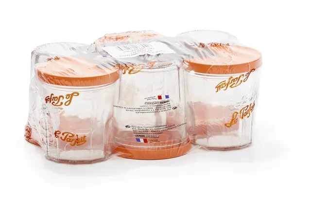le-parfait-pots-confiture-orange-avec-couvercles-plastique-lot-de-6 image 1