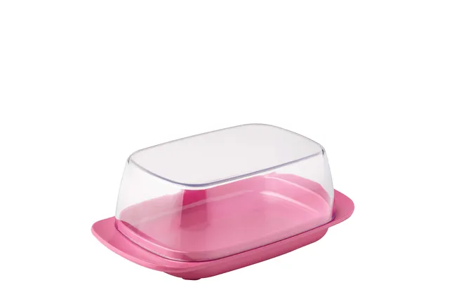 mepal-beurrier-rose-nordique-couvercle-transparent-pour-250-g-m-lamine-san image 1