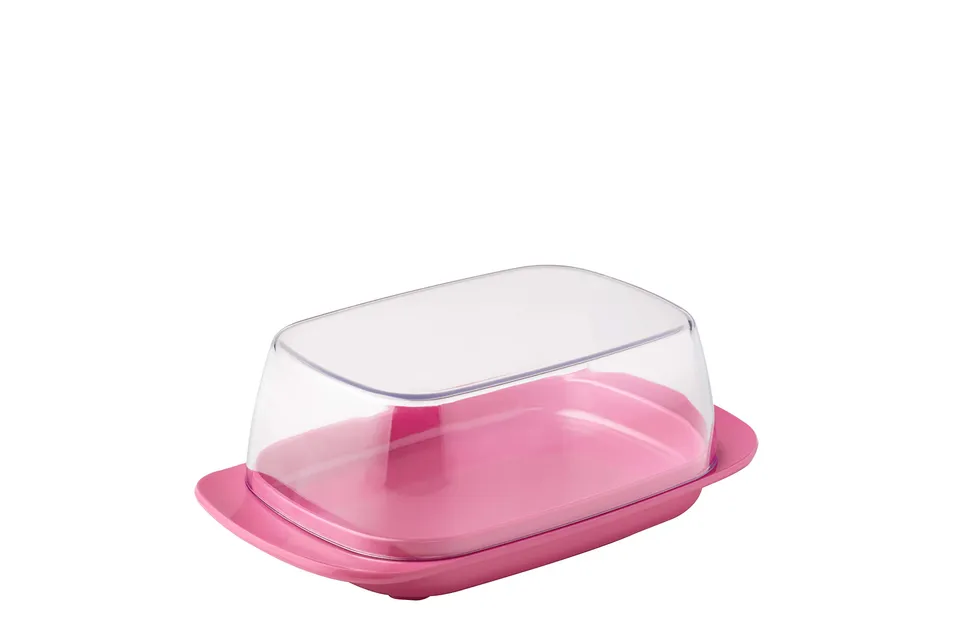 mepal-beurrier-rose-nordique-couvercle-transparent-pour-250-g-m-lamine-san image 1