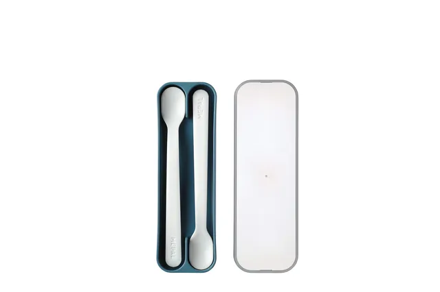 mepal-mio-cuill-res-pour-b-b-set-de-2-deep-blue-sans-bpa-long-manche-tui-inclus image 1