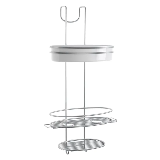 metaltex-orbit-valet-de-douche-3-niveaux-en-acier-inoxydable-chrom-29-x-13-x-58- image 1