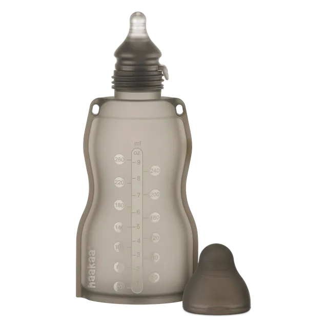 haakaa-sachet-d-alimentation-presser-en-silicone-260-ml-t-tine-pour-lait-et-alim image 1