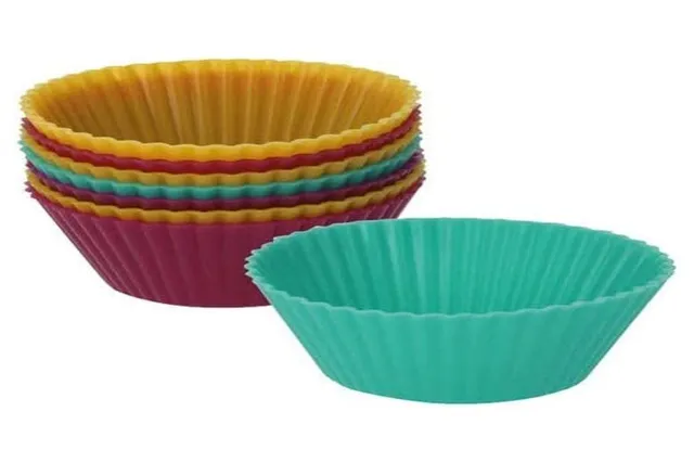 metaltex-caissettes-en-silicone-petit-mod-le-4-cm-lot-de-8-couleurs-assorties image 1